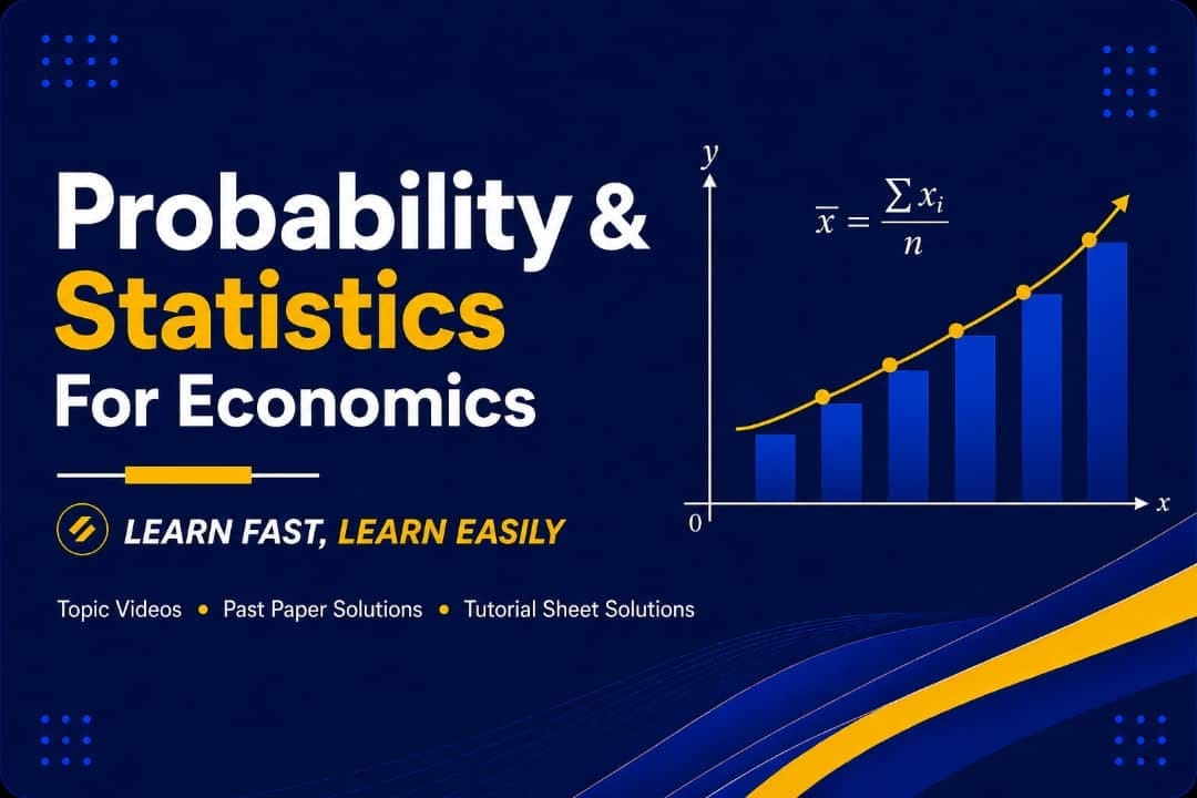 STATS & PROB  FOR ECONOMICS 